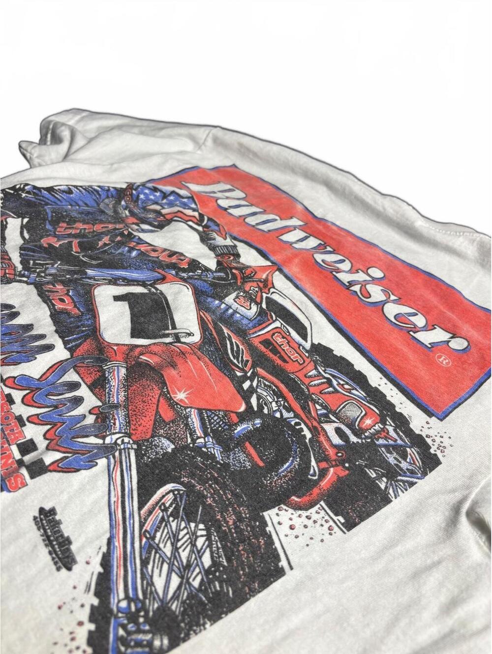 Vintage Budweiser Supercross Motocross Hanes Beefy T M
